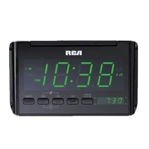 RCA RC40-B Digital Clock Radio AM/FM Auto time set, dual wake clock radio